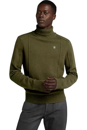 G-Star RAW Herren Structure Turtle Knitted Pullover, , S