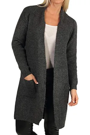 ONLY Damen Pullover 15179815 Dark Grey Melange Xs