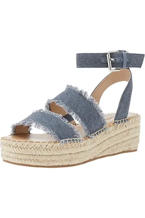 THE DROP Damen Listilla Flatform-espadrilles mit Knöchelriemen, , 39