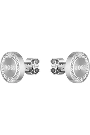 HUGO BOSS Jewelry Steckerohrringe für Damen Kollektion IONA in Edelstahl verziert mit Kristallen - 1580558