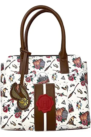 Loungefly Harry Potter Hogwarts Tattoo Print Crossbody Satchel Handtasche Geldbörse, , L, , Large