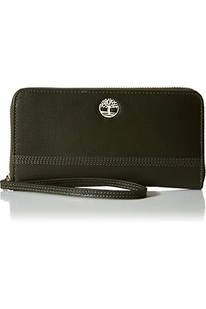 Timberland Damen Leather RFID Zip Around Wallet Clutch with Wristlet Strap Handgelenk
