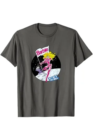Barbie Kinder T-Shirt Klein Cartoon Space Basic Crew-Neck Kurzarm Unisex-Kinder -Fans, Space-Interessierte