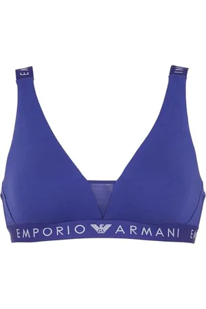 Emporio Armani Damen Iconic Logoband Bralette Gepolsterter BH, , M