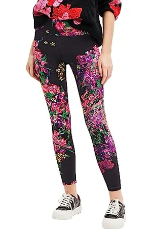 Desigual Leggings_Flowers, XL, 3062 Magical Fuxia