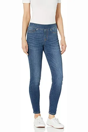 Amazon Damen Pull-On Stretch-Jeggings mit mittelhohem Bund (in Übergrößen erhältlich), , 38 Kurz