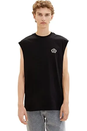 TOM TAILOR Herren 1036450 Relaxed Fit Tanktop, 29999-Black, M
