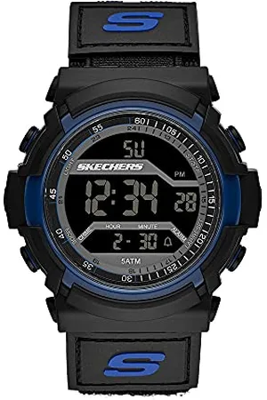 Skechers Herren Analog Quartz Uhr mit Nylon Armband SR1032