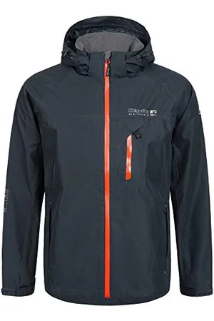 DEPROC-Active Deproc Active Herren Outdoorjacke Mit Kapuze Atmungsaktiv Wasserdicht Wetterfest Windbreaker Übergangsjacke Durell Mens Regenjacke, , XL EU