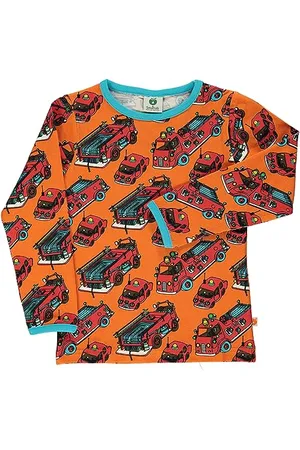 Småfolk T-Shirt LS. Firetruck