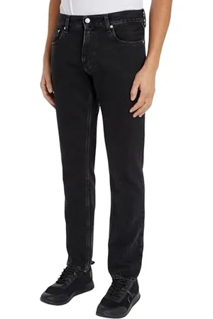 Calvin Klein Jeans Herren Jeans Hose Authentic Straight Straight Fit, Blau (Denim Black), 42W/30L
