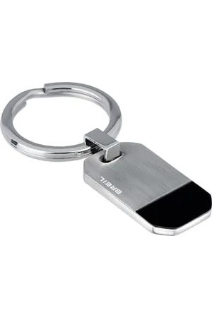 Breil Tailor Schlüsselring aus Stahl hergestellt, in der Farbe: und Schwarz, Länge: 6,5 cm, TJ2967