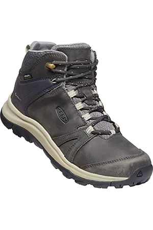 Keen Damen Terradora II Leather Mid WP Wanderstiefel, Schwarz (Magnet Plaza Taupe), 38.5 EU