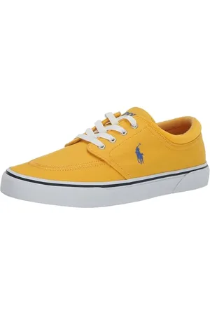 Ralph Lauren Herren Faxon X Sneaker, Gelb/Königsgelb, 41 EU
