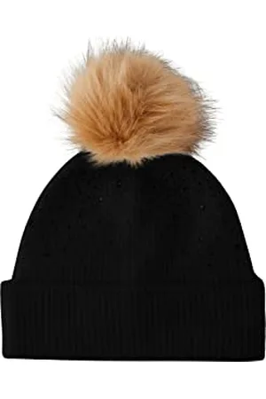 Pieces® Damen Pcnasina Hood W. Pom Pom Bc Strickm TZE, , Einheitsgröße EU