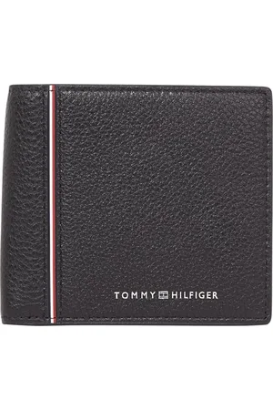 Tommy Hilfiger Herren Geldbeutel Corp aus Leder, Schwarz (Black), Einheitsgröße