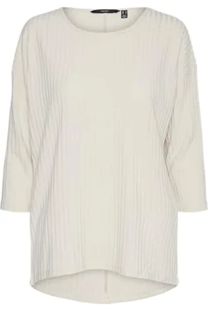 VERO MODA Damen VMBRITT 3/4 TOP GA JRS Boo Langarmshirt, , Small
