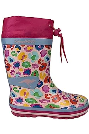 KangaROOS K-Summerrain Gummistiefel, Daisy pink/Leo, 30 EU