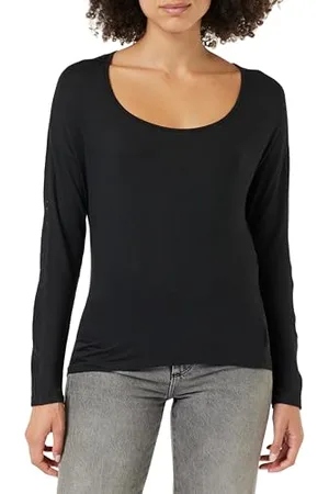 Calvin Klein Damen Sweatshirt L/S Curve Neck Stretch, , S