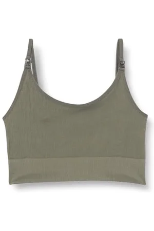 Noppies Maternity Damen Mira Seamless Nursing Rib top Trägershirt/Cami Shirt, Olive-P627, XS/S