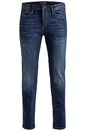 JACK & JONES Herren Jeans Tim Straight Legs Slim Fit Flat Front Tim ORIGINAL, Farben: , Größe Jeans:32W / 34L