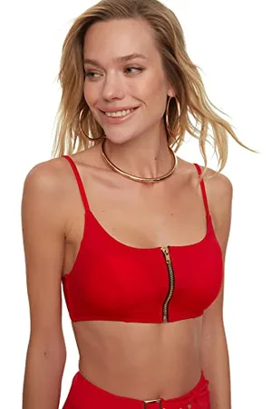 Trendyol Damen Bikini-top mit Reißverschluss Bikini Top, , 34 EU