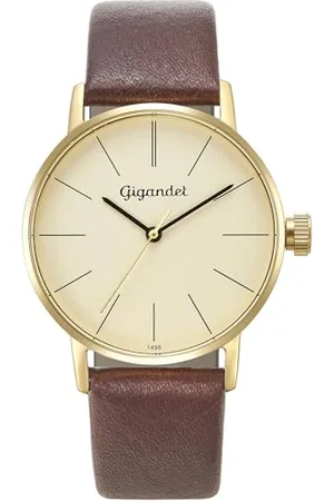 Gigandet Damen Analog Japanisches Quarzwerk Uhr mit Leder Armband AVG43-09