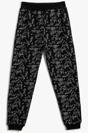 Koton Boy Printed Jogger Sweatpants Elastic Waistband