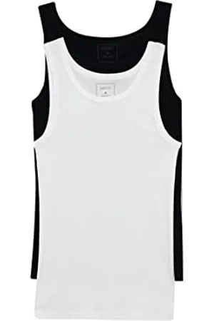 DeFacto Herren Y9056AZ Undershirt, Black, XXL