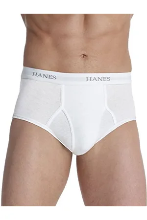 Hanes Ultimate Herren Ultimate Tagless mit ComfortFlex-Bund – mehrere Packungen und Farben Slips Unterwäsche, Weiß, 7er-Pack, Größe L, , Large