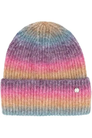 Eisglut Strickmütze Mit Umschlag Bunt Gestreift Rainbowl Designed In Germany, , Einheitsgröße EU