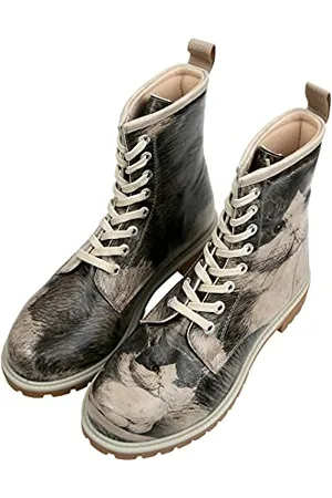 Dogo Vegane Damen Boots Stiefeletten - Curious Eyes 36