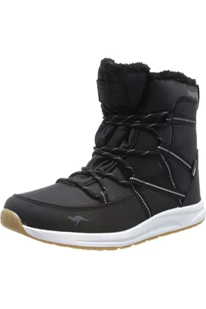 KangaROOS Damen K-WW Leyla RTX Stiefel, Jet Black/dk Silver, 38 EU