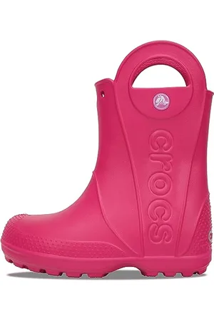 Crocs Handle It Rain Boot K, Unisex-Kinder Gummistiefel, Pink (Candy 6x0), 22/23 EU