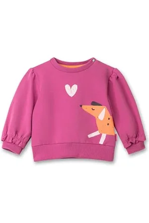 Sanetta Pure Mädchen-Sweatshirt Pink | Nachhaltiges und gemütliches Sweatshirt aus Bio-Baumwolle für Mädchen. Baby Bekleidung 068