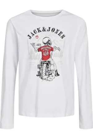 JACK&JONES JUNIOR Jjskull Rock Tee Ls Crew Neck Jnr