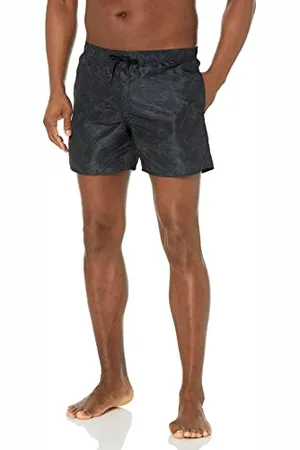 Armani Exchange Herren Sustainable, Drawstrings, Allover Logo Board Shorts, Black Eagle Pat, XXL