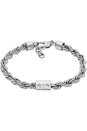 Armani Exchange Herren-Gliederarmband Edelstahl, AXG0123040