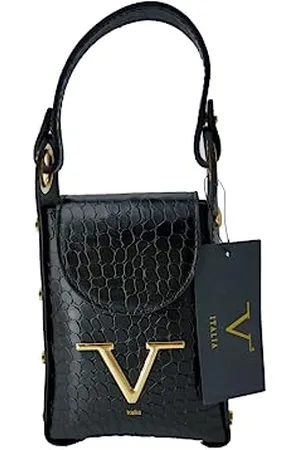 19V69 Italia Damen Leder Kokosstein – Leather Cocco Stone Bag