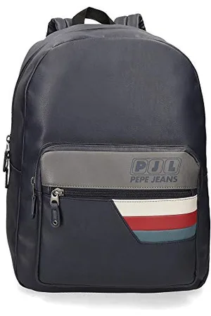 Pepe Jeans Eighties Anpassbarer Laptop-Rucksack 33x44x15 cms Synthetisches Leder 15,6" 21.12L