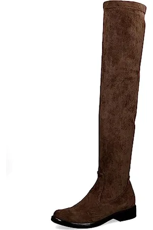 Caprice Damen Overknee Stiefel Flach Elegant Weite G, Braun , 37.5 EU