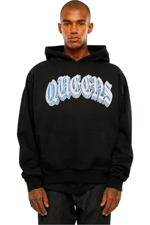 Mister Tee Unisex MT2862-Queens Ultra Heavy Oversize Hoody Hooded Sweatshirt, Black, 5XL