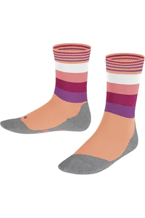 Falke Unisex Kinder Socken Active Fox K So Baumwolle Funktionsmaterial dünn atmungsaktiv gemustert 1 Paar, , 23-26