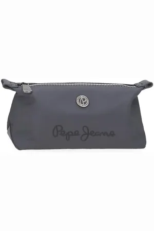 Pepe Jeans Corin Kulturbeutel, grau, 20,5 x 11,5 x 7,5 cm, Polyester und PU, 1,77 l, von Joumma Bags, grau, Talla única, Kulturbeutel