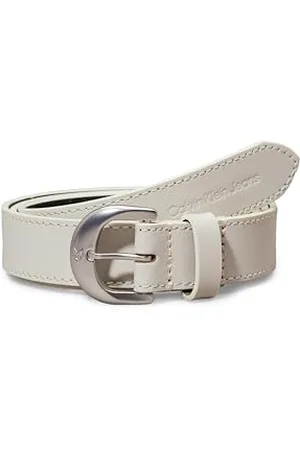 Calvin Klein Jeans Damen Gürtel Classic Round Leather Belt aus Leder, , 70 cm