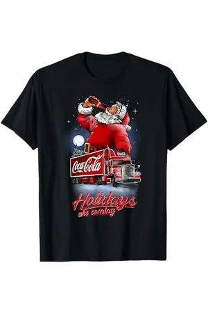 Coca-Cola Coca Cola Santa und Truck Holidays stehen vor der Tür T-Shirt