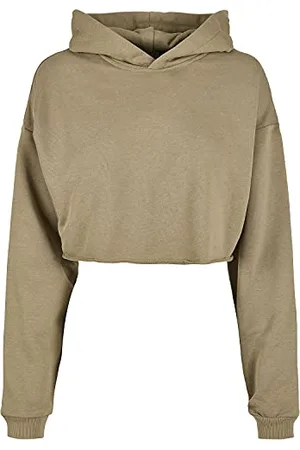 Urban classics Damen Ladies Oversized Cropped Hoody Kapuzenpullover, , XL