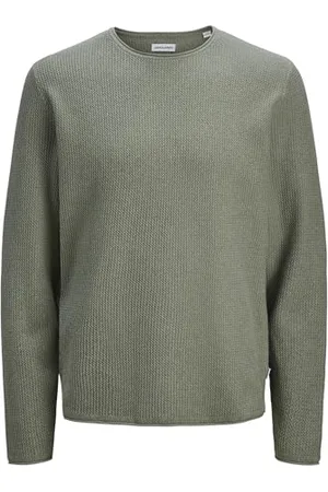 JACK & JONES Male Strickpullover Einfarbig Strickpullover