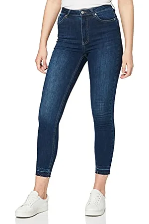 NA-KD Damen Skinny High Waist Open Hem Jeans, , 40 EU