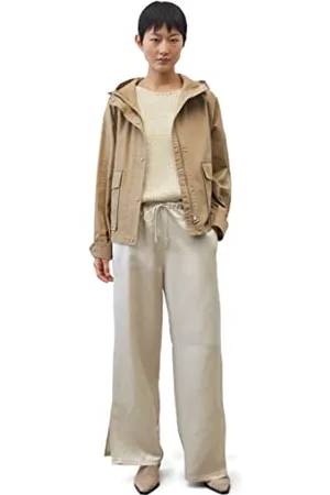 Marc O’ Polo Damen 302025370289 Cape, fix hood, patched pockets, -Dusty Earth, 40